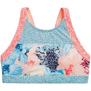 Athleta Girl “Bora Bora” Bikini Top | Size 14 | Floral Racerback